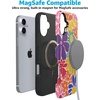 image:imageCasely iPhone 16 Case  Lost in Spots  Cheetah Print  Bold Protective Design  Compatible with MagSafeFlower Patch  MultiColor Floral