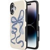 image:imageCasely iPhone 16 Case  Lost in Spots  Cheetah Print  Bold Protective Design  Compatible with MagSafeHeartstrings  Blue Bow