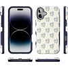 image:imageCasely iPhone 16 Case  Lost in Spots  Cheetah Print  Bold Protective Design  Compatible with MagSafeVintage Garden  Blue Hydrangea