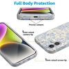 image:imageCasely iPhone 16 Case  Love Song  Lavender Heart  Compatible with MagSafe  Classic Ultra Slim DesignCupids Canvas  Periwinkle Floral