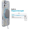 image:imageCasely iPhone 16 Case  Love Song  Lavender Heart  Compatible with MagSafe  Classic Ultra Slim DesignCupids Canvas  Periwinkle Floral