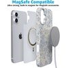 image:imageCasely iPhone 16 Case  Love Song  Lavender Heart  Compatible with MagSafe  Classic Ultra Slim DesignCupids Canvas  Periwinkle Floral