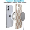 image:imageCasely iPhone 16 Case  Love Song  Lavender Heart  Compatible with MagSafe  Classic Ultra Slim DesignFit Check  Beige Checkerboard