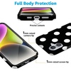 image:imageCasely iPhone 16 Case  Love Song  Lavender Heart  Compatible with MagSafe  Classic Ultra Slim DesignHigh Contrast  Black Polka Dot