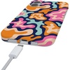 image:imageCasely iPhone 16 Case  Love Song  Lavender Heart  Compatible with MagSafe  Classic Ultra Slim DesignMidnight Color Splash  Abstract Retro