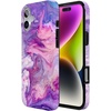 image:imageCasely iPhone 16 Case  Love Song  Lavender Heart  Compatible with MagSafe  Classic Ultra Slim DesignTie Dying Over You  Purple Marble