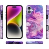 image:imageCasely iPhone 16 Case  Love Song  Lavender Heart  Compatible with MagSafe  Classic Ultra Slim DesignTie Dying Over You  Purple Marble