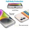 image:imageCasely iPhone 16 Case  Love Song  Lavender Heart  Compatible with MagSafe  Classic Ultra Slim DesignTotally Groovy  Rainbow Stripes Color Block