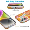 image:imageCasely iPhone 16 Case  Love Song  Lavender Heart  Compatible with MagSafe  Classic Ultra Slim DesignTropical Color Splash  Abstract Retro