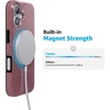 image:imageCasely iPhone 16 Case  Moody Monochrome  Bordeaux Rose  Compatible with MagSafe  Classic Ultra Thin Design