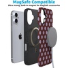 image:imageCasely iPhone 16 Case  Spotted in SoHo  Burgundy Polka Dot  Bold Protective Design  Compatible with MagSafe
