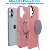 image:imageCasely iPhone 16 Case  Starfish Wishes  Coral Pink Shimmer  Bold Protective Design  Compatible with MagSafe