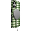 image:imageCasely iPhone 16 Plus Case  Checked Twice  Green Plaid  Bold Protective Design  MagSafe Compatible Design
