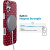 image:imageCasely iPhone 16 Plus Case  On the Dot  Maroon Polka Dot  Compatible with MagSafe  Classic Ultra Thin Design