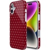 image:imageCasely iPhone 16 Plus Case  On the Dot  Maroon Polka Dot  Compatible with MagSafe  Classic Ultra Thin Design