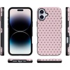 image:imageCasely iPhone 16 Plus Case  On the Dot  Pink amp Brown Polka Dot  Bold Protective Design  Compatible with MagSafe
