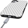 image:imageCasely iPhone 16 Plus Case  On the Dot  White Polka Dot  Bold Protective Design  Compatible with MagSafe