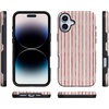 image:imageCasely iPhone 16 Plus Case  Pretty in Pastel  Blush Stripes  Bold Protective Design  MagSafe Compatible Design