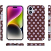 image:imageCasely iPhone 16 Plus Case  Spotted in SoHo  Burgundy Polka Dot  Compatible with MagSafe  Classic Ultra Thin Design