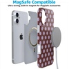 image:imageCasely iPhone 16 Plus Case  Spotted in SoHo  Burgundy Polka Dot  Compatible with MagSafe  Classic Ultra Thin Design