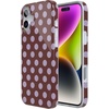 image:imageCasely iPhone 16 Plus Case  Spotted in SoHo  Burgundy Polka Dot  Compatible with MagSafe  Classic Ultra Thin Design