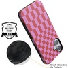 image:imageCasely iPhone 16 Plus Case  Vibe Check  Pink Checkerboard  Bold Protective Design  Compatible with MagSafe