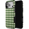 image:imageCasely iPhone 17 Pro Case  Checked Twice  Green Plaid  Bold Protective Design  MagSafe Compatible Design