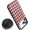 image:imageCasely iPhone 17 Pro Case  Checked Twice  Red Plaid  Bold Protective Design  MagSafe Compatible Design