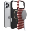 image:imageCasely iPhone 17 Pro Case  Checked Twice  Red Plaid  Bold Protective Design  MagSafe Compatible Design