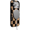 image:imageCasely iPhone 17 Pro Case  Fit Check  Black amp Brown Checkerboard  Bold Protective Design  MagSafe Compatible Design