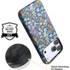 image:imageCasely iPhone 17 Pro Case  Full Bloom  Navy Floral  Bold Protective Design  Compatible with MagSafe