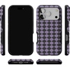 image:imageCasely iPhone 17 Pro Case  Harlequin Midnight Diamond  Black and Purple  Bold Protective Design  MagSafe Compatible Design