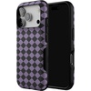 image:imageCasely iPhone 17 Pro Case  Harlequin Midnight Diamond  Black and Purple  Bold Protective Design  MagSafe Compatible Design