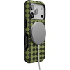 image:imageCasely iPhone 17 Pro Case  Harlequin Wicked Diamond  Black and Green  Bold Protective Design  MagSafe Compatible Design