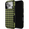 image:imageCasely iPhone 17 Pro Case  Harlequin Wicked Diamond  Black and Green  Bold Protective Design  MagSafe Compatible Design