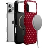 image:imageCasely iPhone 17 Pro Case  On the Dot  Maroon Polka Dot  Bold Protective Design  MagSafe Compatible Design