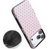 image:imageCasely iPhone 17 Pro Case  On the Dot  Pink amp Brown Polka Dot  Bold Protective Design  Compatible with MagSafe