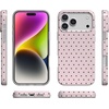 image:imageCasely iPhone 17 Pro Case  On the Dot  Pink amp Brown Polka Dot  Compatible with MagSafe  Classic Ultra Slim Design