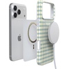 image:imageCasely iPhone 17 Pro Case  Pastel Picnic  Blue amp Green Gingham  Compatible with MagSafe  Classic Ultra Thin Design