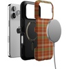 image:imageCasely iPhone 17 Pro Case  Spiced Chai  Fall Plaid  Bold Protective Design  MagSafe Compatible Design