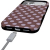 image:imageCasely iPhone 17 Pro Case  Spotted in SoHo  Burgundy Polka Dot  Bold Protective Design  Compatible with MagSafe
