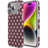 image:imageCasely iPhone 17 Pro Case  Spotted in SoHo  Burgundy Polka Dot  Compatible with MagSafe  Classic Ultra Slim Design