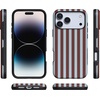 image:imageCasely iPhone 17 Pro Case  Sunday in Brooklyn  Chocolate Blue Stripes  Bold Protective Design  Compatible with MagSafe