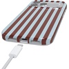 image:imageCasely iPhone 17 Pro Case  Sunday in Brooklyn  Chocolate Blue Stripes  Compatible with MagSafe  Classic Ultra Slim Design