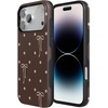 image:imageCasely iPhone 17 Pro Case  Teddy Bows  Brown Polka Dot  Bold Protective Design  MagSafe Compatible Design