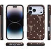 image:imageCasely iPhone 17 Pro Case  Teddy Bows  Brown Polka Dot  Bold Protective Design  MagSafe Compatible Design