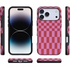 image:imageCasely iPhone 17 Pro Case  Vibe Check  Pink Checkerboard  Bold Protective Design  Compatible with MagSafe