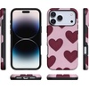 image:imageCasely iPhone 17 Pro Case  Whole Lotta Love  Plum Hearts  Bold Protective Design  MagSafe Compatible Design
