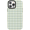 image:imageCasely iPhone 13 Pro Case  Pastel Picnic  Blue amp Green Gingham  Bold Protective Design  Compatible with MagSafe
