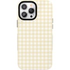 image:imageCasely iPhone 13 Pro Max Case  Pastel Picnic  Yellow Gingham  Bold Protective Design  Compatible with MagSafe